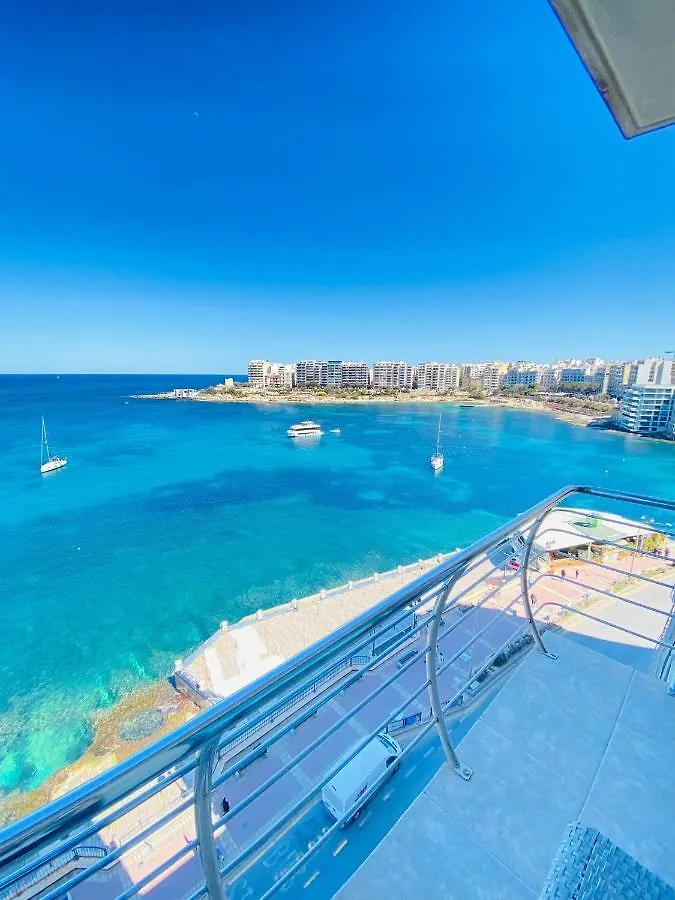 F2 - Lovely Two Bedrooms Flat Sea View, St Julians St. Julian's Apartamento