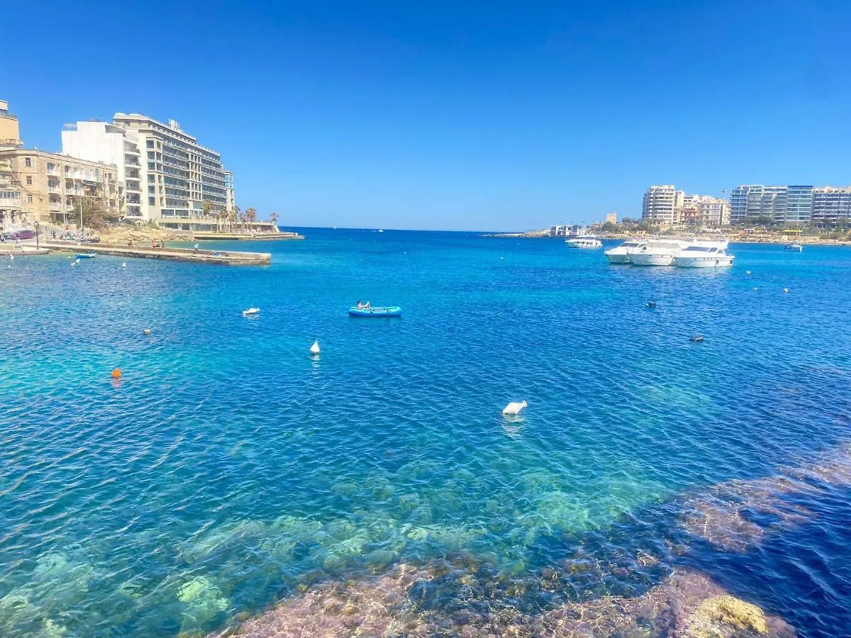 F2 - Lovely Two Bedrooms Flat Sea View, St Julians St. Julian's Apartamento
